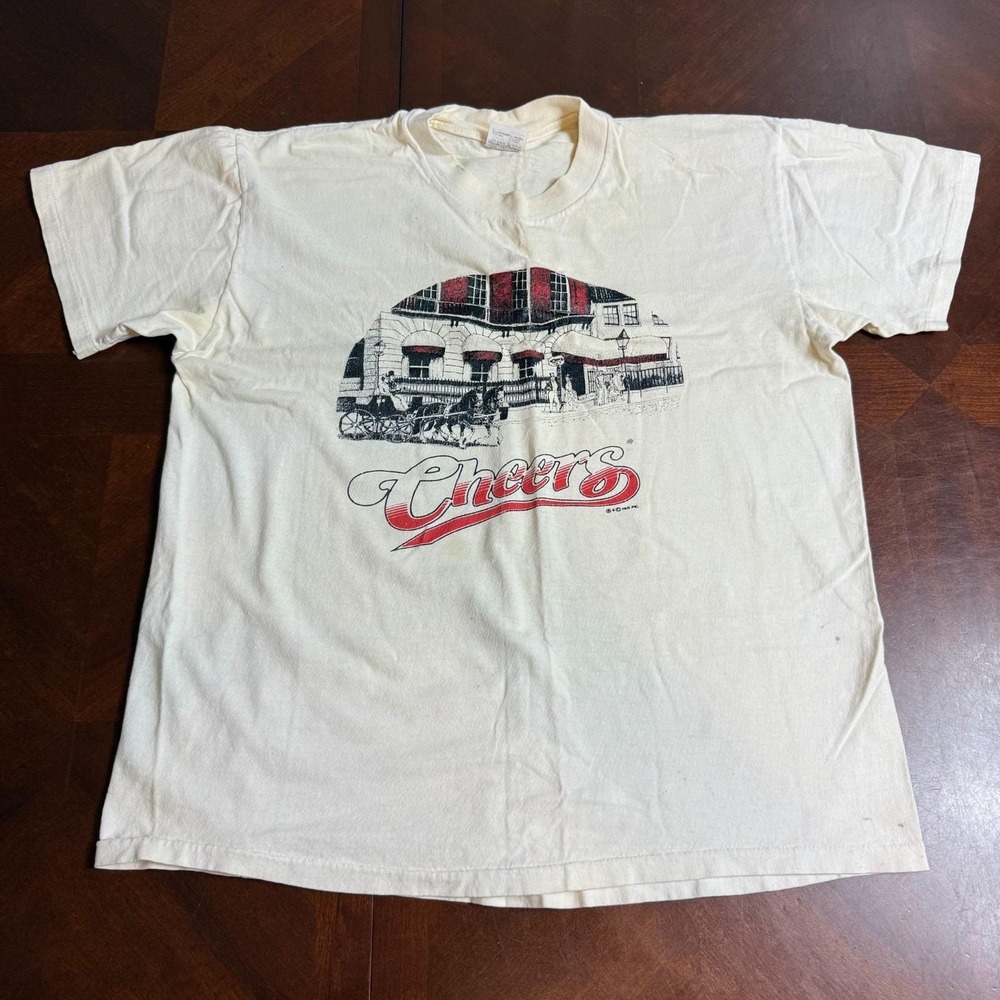 VTG Cheers TV Show Graphic T-Shirt Single Stitch USA Made 1980s Size L